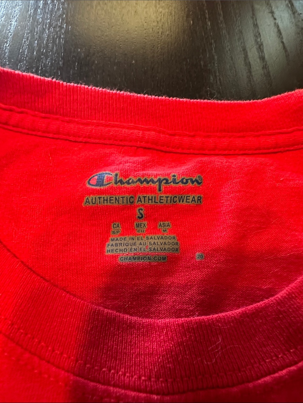 Champion Red SDSU Short Sleeve Tee - Picture 3 of 3